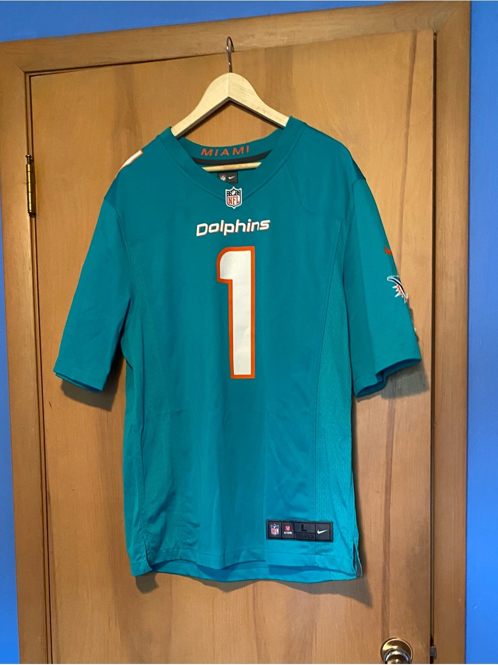 Nike on field Miami Dolphins Tua Tagovailoa Football Jersey